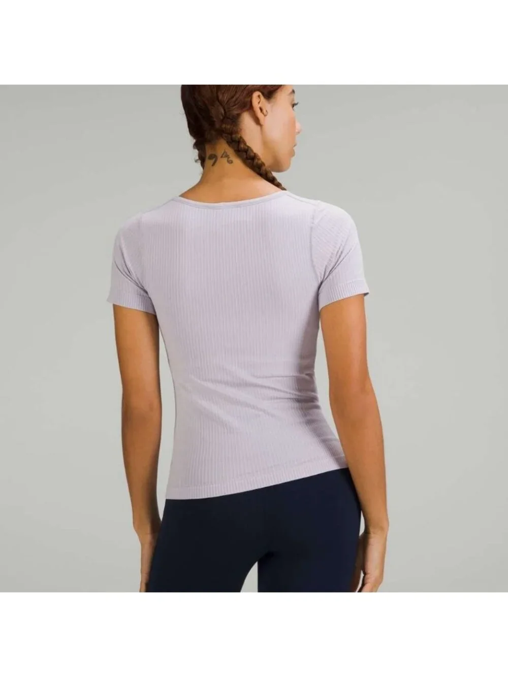 Lululemon Ebb to Street Short Sleeve Shirt Faint Lavender